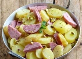 Saucisson de Lyon aux pommes de terre de Nanon