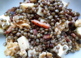 Salade de lentilles au cantal de Fabienne