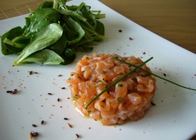 Tartare de bar aux aromates de Fabienne