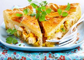 Tourte au crabe et au curry