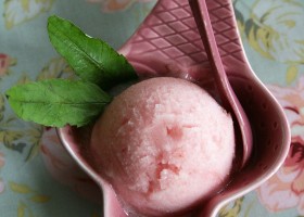 Sorbet pèche verveine
