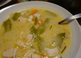 Soupe Thaï aux crevettes