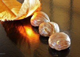 Glace  marrons glacés et orange