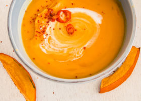 Velouté de potimarron au curry