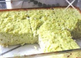 Tian de courgettes ou plutôt  flan de courgette