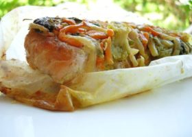 Saumon en papillote du mariage de Charlotte et Ruddy