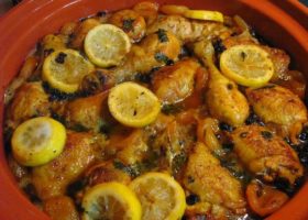 Tagine de poulet au citron confit…sans tagine