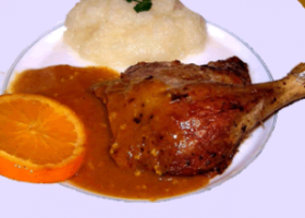 Canard à l’orange de Noel