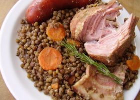 Petit salé aux lentilles