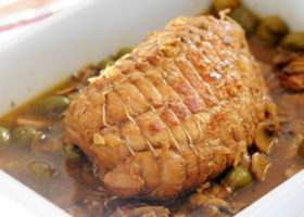 Rôti de veau aux olives de Tatine