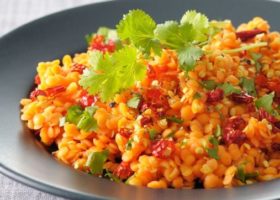 Salade de lentilles corail au curry d’Hélène