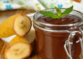 Confiture banane chocolat