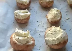 Champignons farcis au gorgonzola de Johanna et Arthur